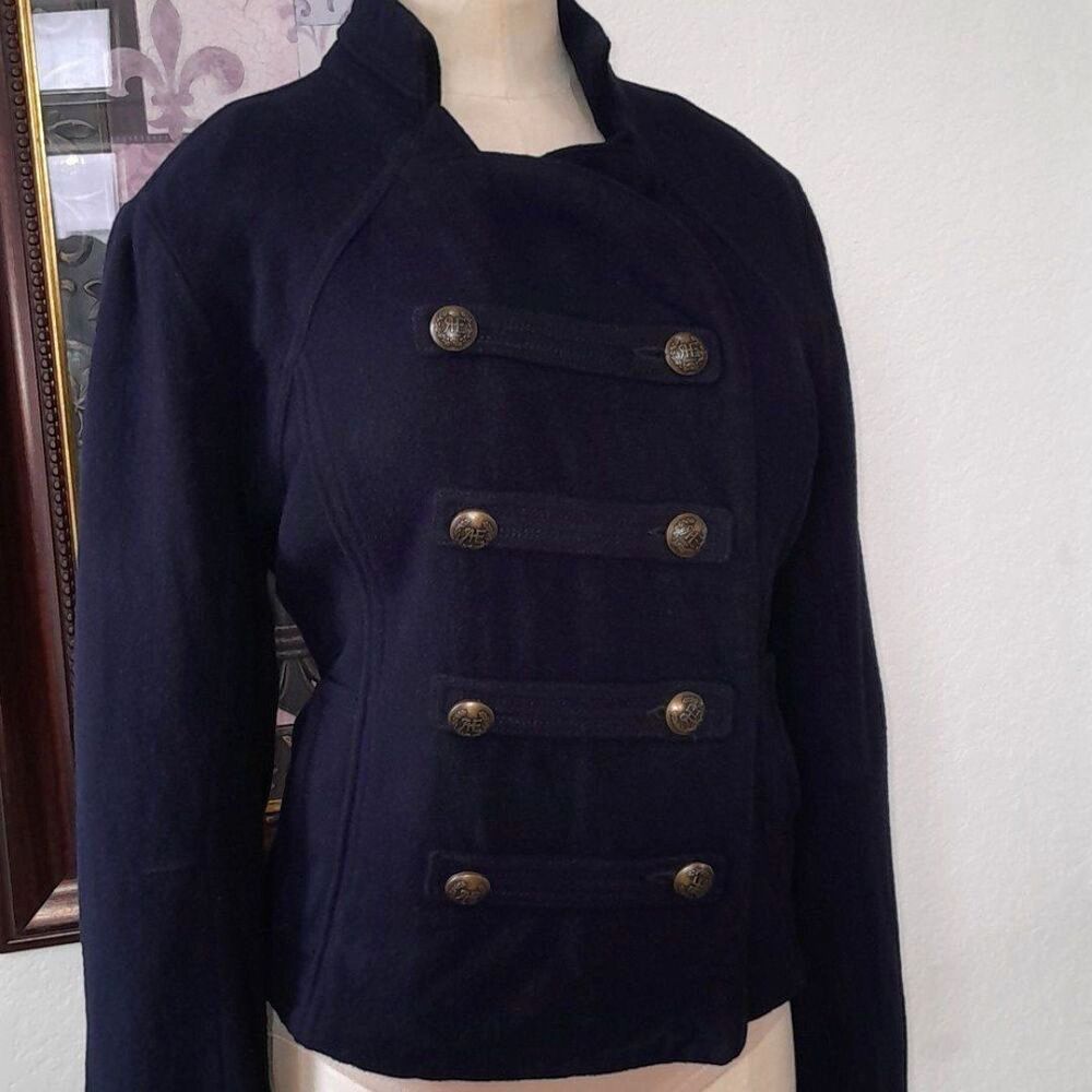 American Eagle Outfitters Dark Blue Pea Coat